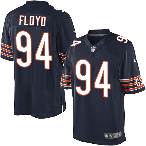 Men's Limited Leonard Floyd Nike Jersey Navy Blue Home - #94 NFL Chicago Bears